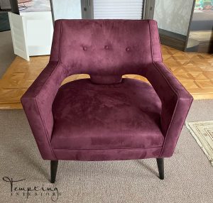 custom chair kravet purple Tempting Interiors with logo