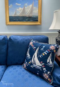custom pillows sailboats 2 Tempting Interiors with logo