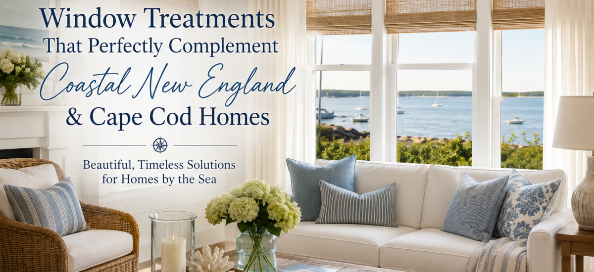 Window Treatments That Perfectly Complement Coastal New England & Cape Cod Homes